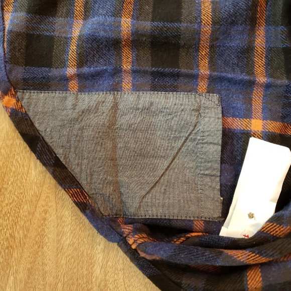 PrAna Golden Canyon Womens Small Flannel Rich Sapphire Plaid - Picture 8 of 12